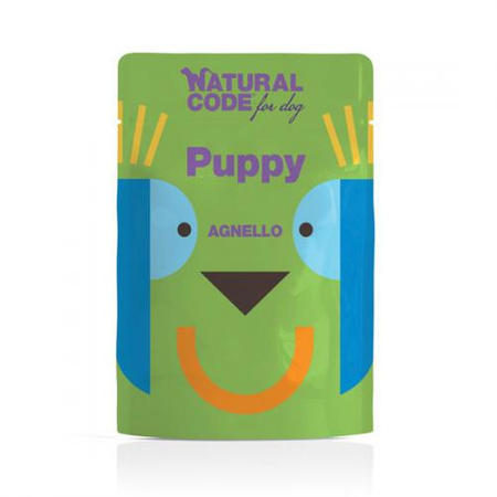 NATURAL CODE Puppy Jagnięcina - mokra karma dla psa - saszetka 300g