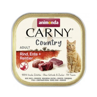 ANIMONDA Carny Country Cat Wołowina Z Kaczką I Reniferem - mokra karma dla kota - miseczka 100g