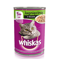 WHISKAS Jagnięcina W Sosie - mokra karma dla kota - puszka 400g