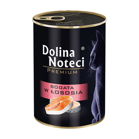 DOLINA NOTECI Premium - mokra karma dla kota z łososiem - puszka 400g