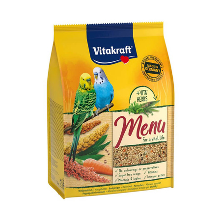 VITAKRAFT Menu Vital - karma dla papużki falistej 500g