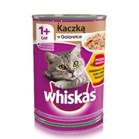 WHISKAS Kaczka W Galaretce - mokra karma dla kota - puszka 400g