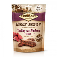 CARNILOVE Jerky Turkey With Venison Fillet - przysmak dla psa 100g