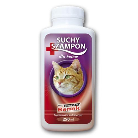 SUPER BENEK Suchy Szampon Regeneracyjno-Pielęgnacyjny Dla Kota 250ml