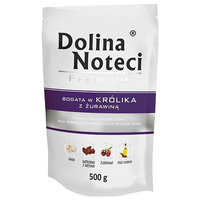 DOLINA NOTECI Premium - mokra karma dla psa z królikiem i żurawiną - saszetka 500g