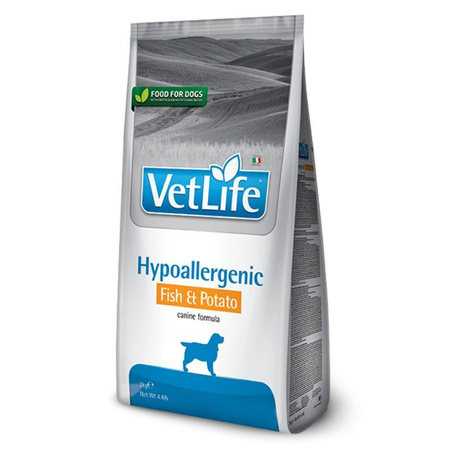 FARMINA Vet Life Dog Hypoallergenic Fish & Potato - sucha karma dla psa 12kg