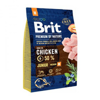 BRIT Premium By Nature Junior  M - sucha karma dla psa 3kg