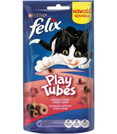 PURINA Felix Play Tubes Indyk i szynka - przysmak dla kota 50g