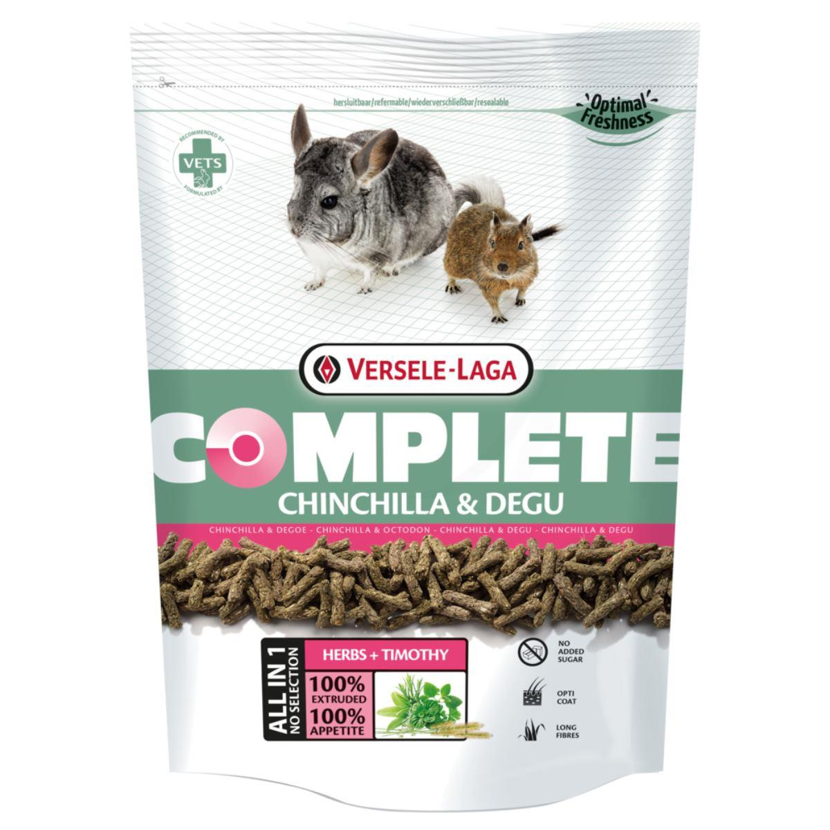 VERSELE-LAGA Chinchilla & Degu Complete – pokarm dla szynszyli i koszatniczek 500g
