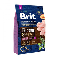 BRIT Premium By Nature Junior S - sucha karma dla psa 3kg