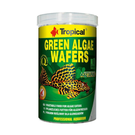 TROPICAL Green Algae Wafers - pokarm dla rybek ozdobnych glonojadów 100ml