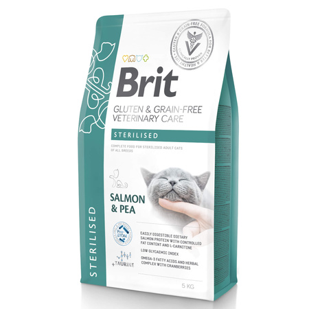 BRIT Gluten & Grain-Free Veterinary Care Cat Sterilised - sucha karma dla kota 5kg