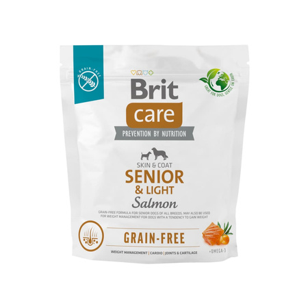 BRIT Care Dog Grain-Free Senior & Light Salmon - sucha karma dla psa 1kg