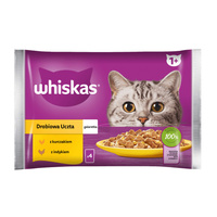 WHISKAS Adult Drobiowa Uczta W Galaretce - mokra karma dla kota - saszetka 4x85g