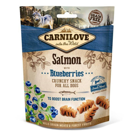 CARNILOVE Snack Dog Fresh Crunchy Salmon Blueberry - przysmak dla psa 200g