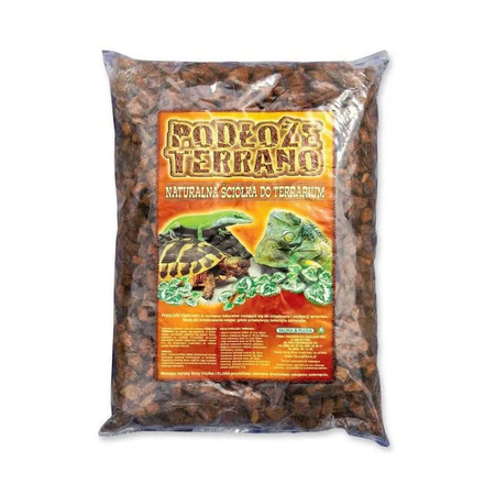 FAUNA & FLORA Podłoże chips mały Terrano - naturalna ściółka do terrarium 4l