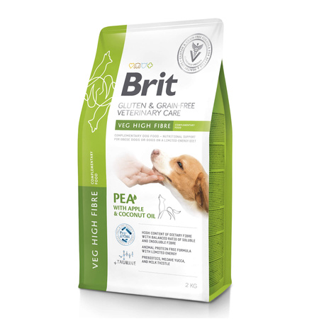 BRIT Gluten & Grain-Free Veterinary Care Veg High Fibre - sucha karma dla psa 2kg