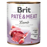 BRIT Pate&Meat Lamb - mokra karma dla psa - puszka 800g