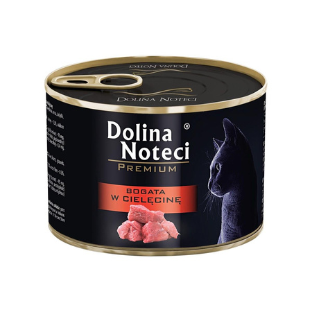 DOLINA NOTECI Premium - mokra karma dla kota z cielęciną - puszka 185g